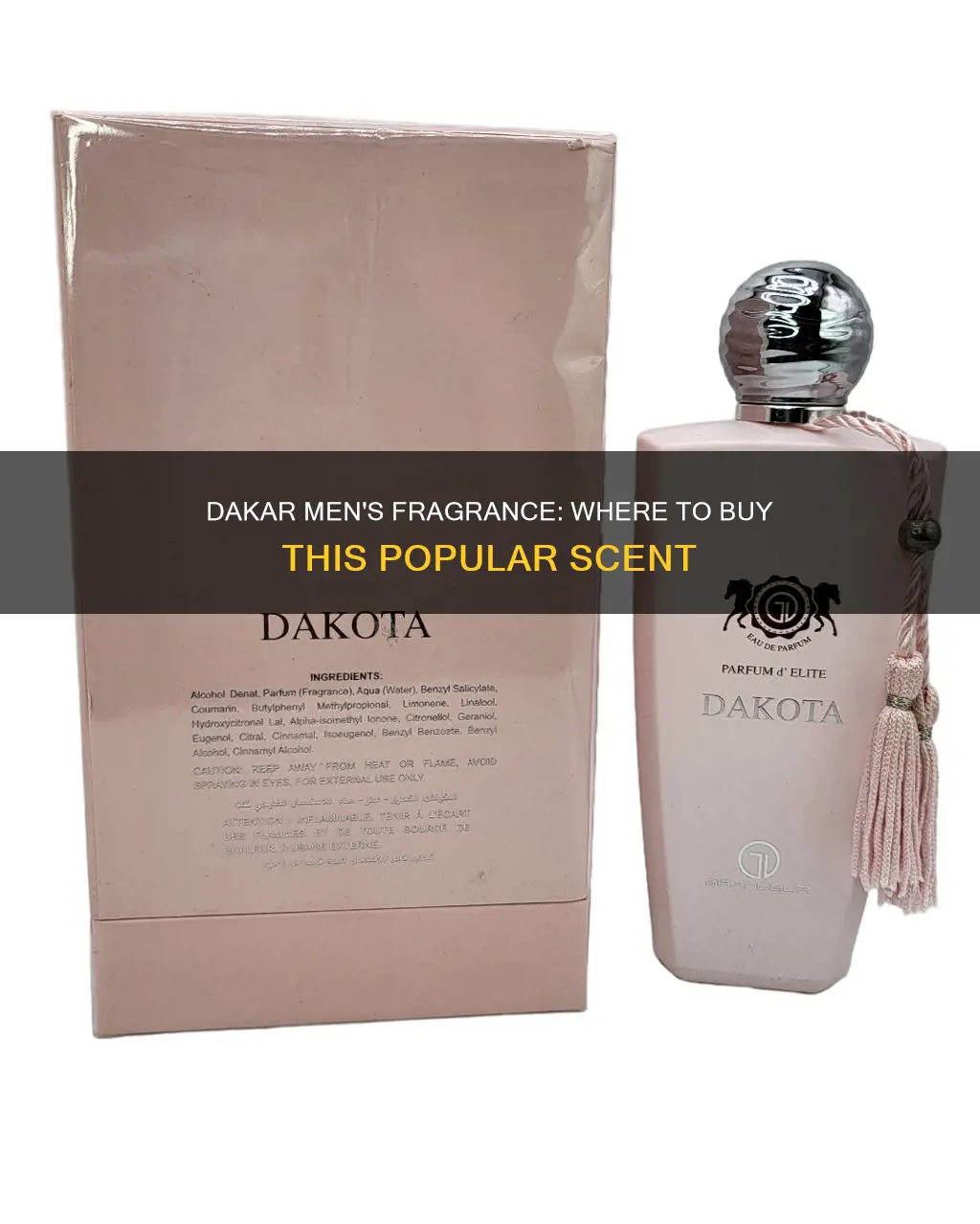 where is dakar mens fragrance sold
