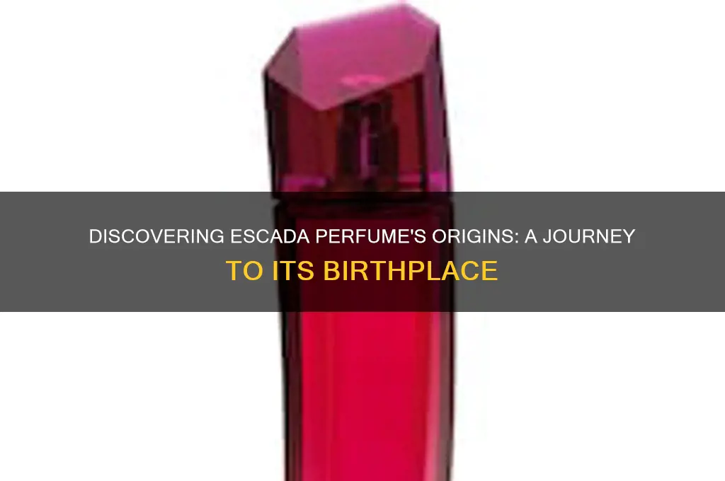 where is escada perfume from