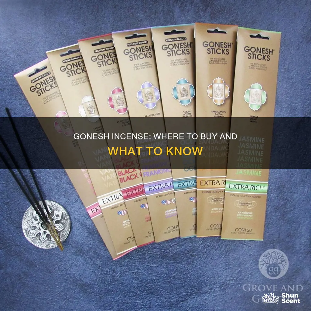 where is gonesh incense sold