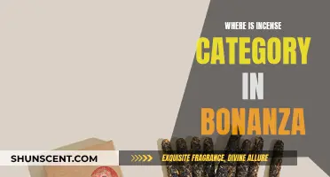 Bonanza's Incense Category: Where to Find It