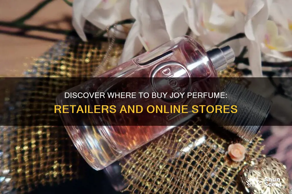where is joy perfume sold