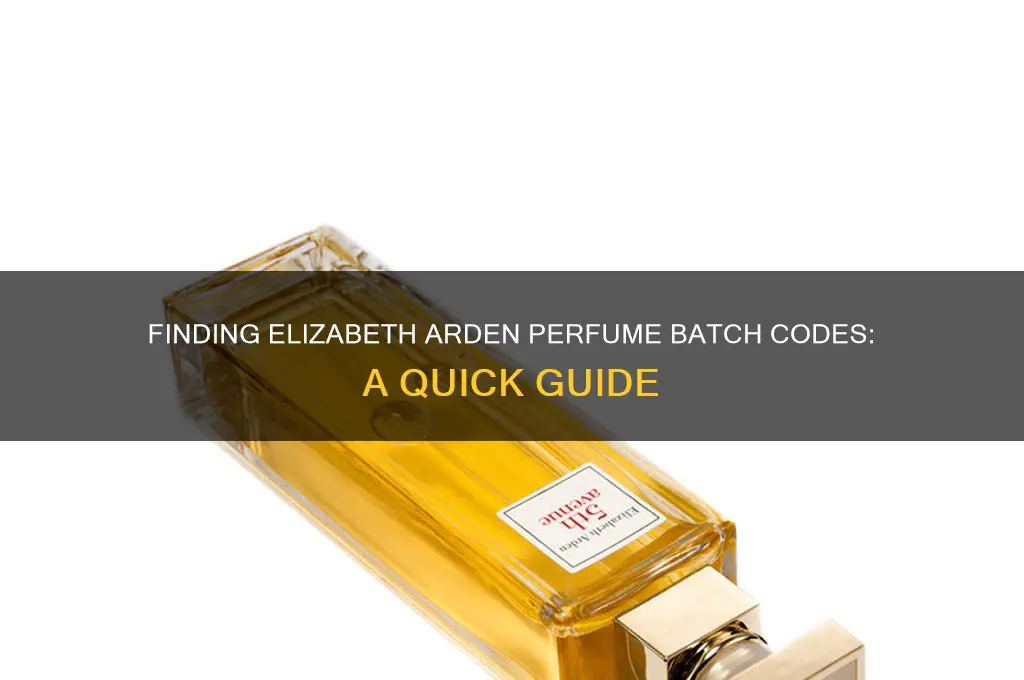 where is the batch code for elizabeth arden perfume