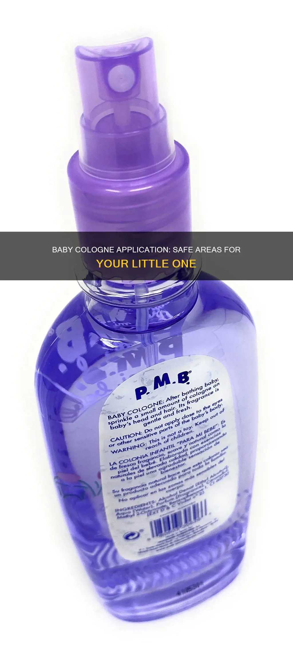 where to apply baby cologne