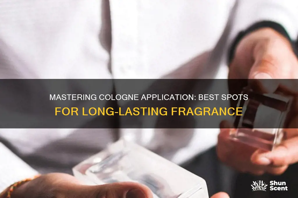 where to apply cologne perfume