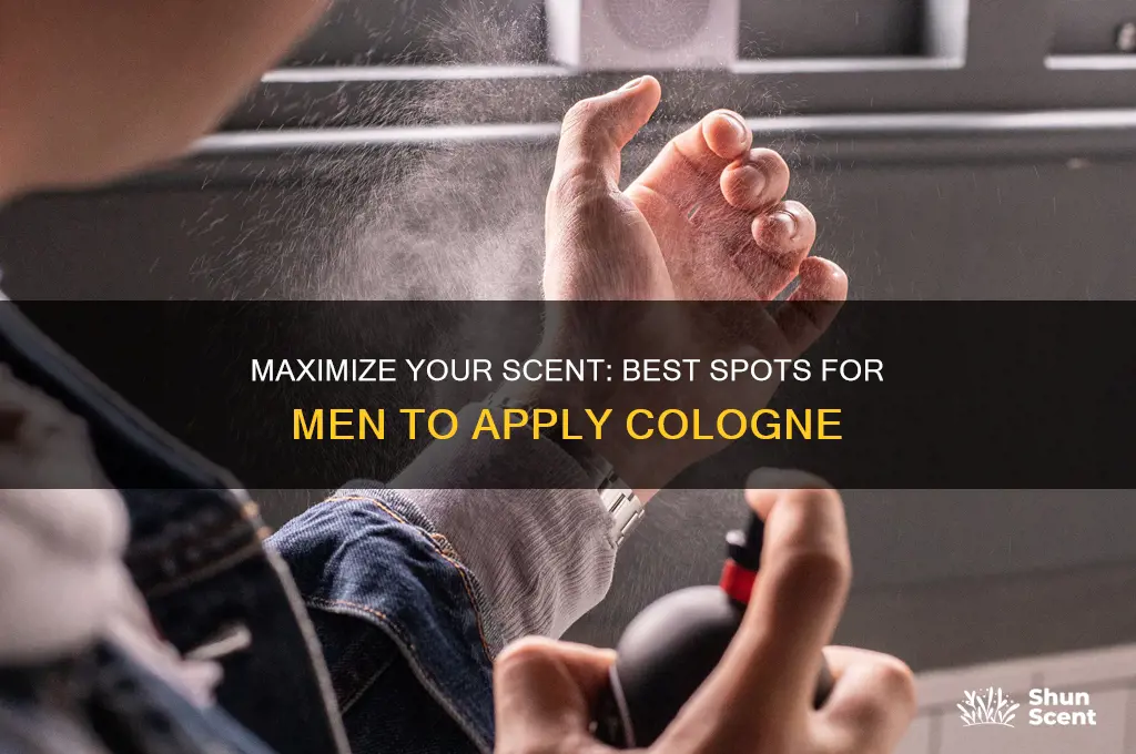 where to apply perfume for guys