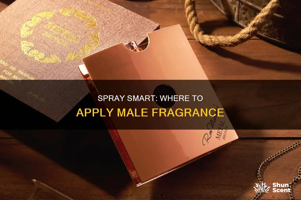 where to apply perfume male