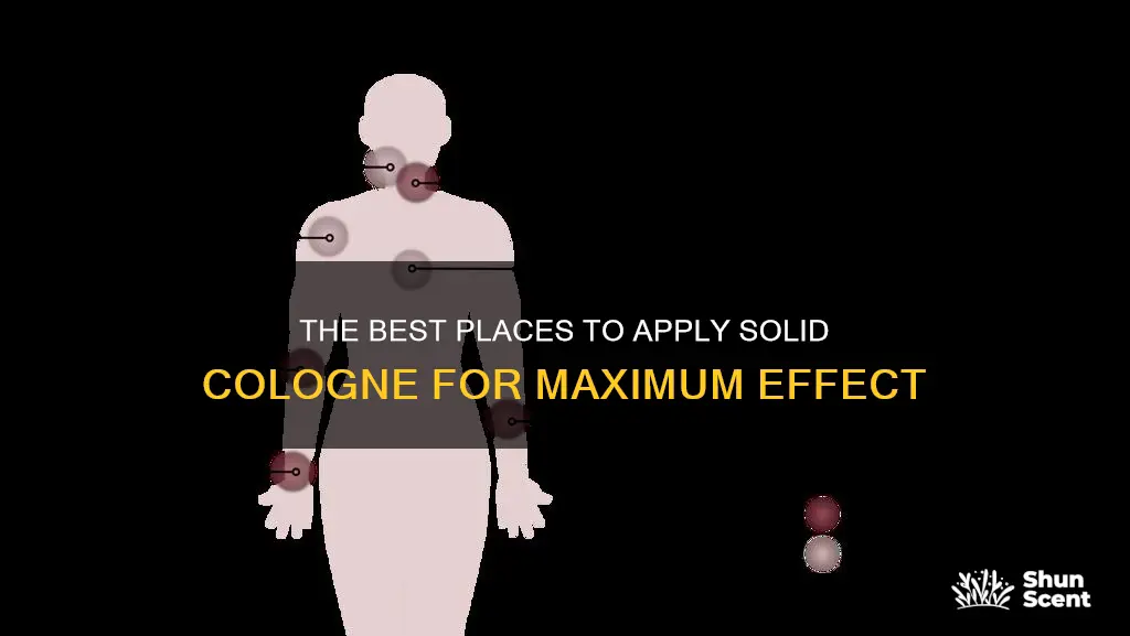 where to apply solid cologne