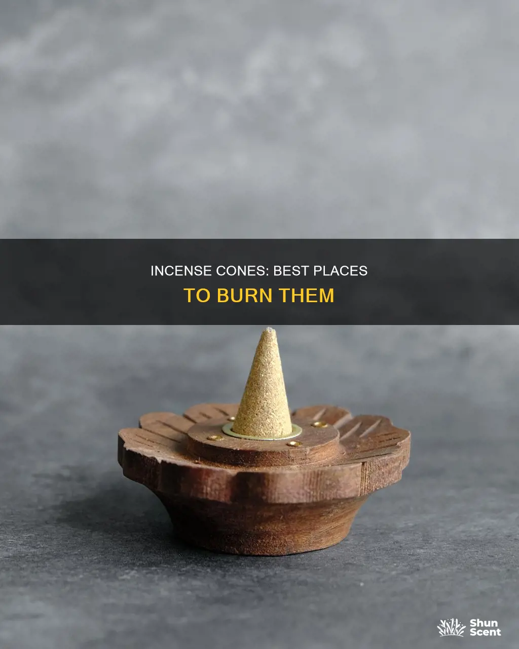 where to burn incense cones
