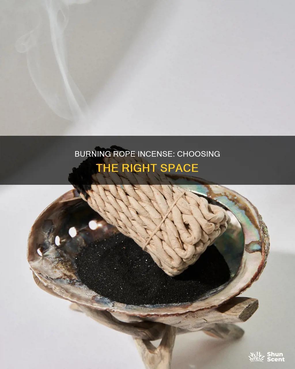 where to burn rope incense