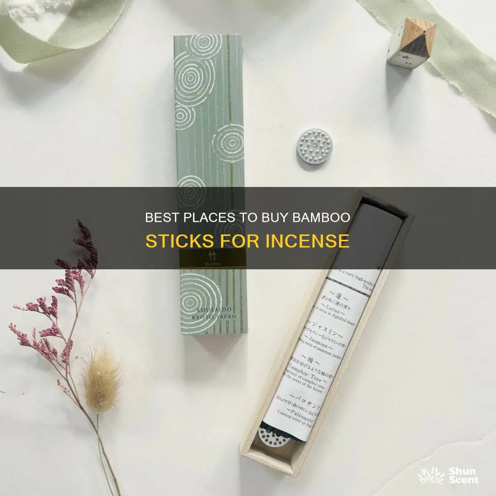 where to buy bamboo sticks for incense