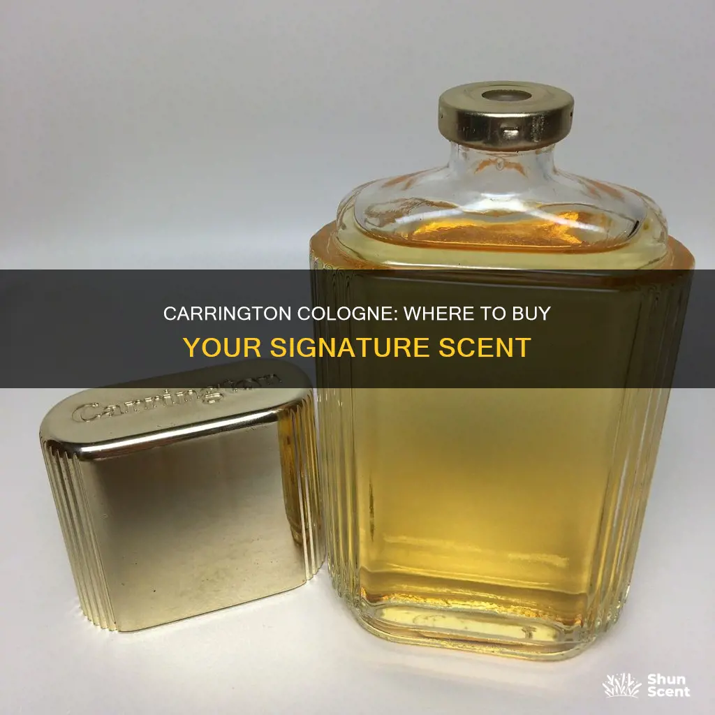 where to buy carrington cologne