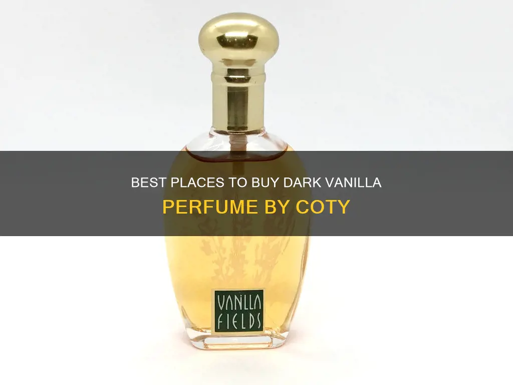 where to buy dark vanilla perfume by coty
