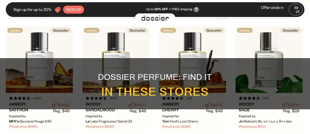 where to buy dossier perfume in store