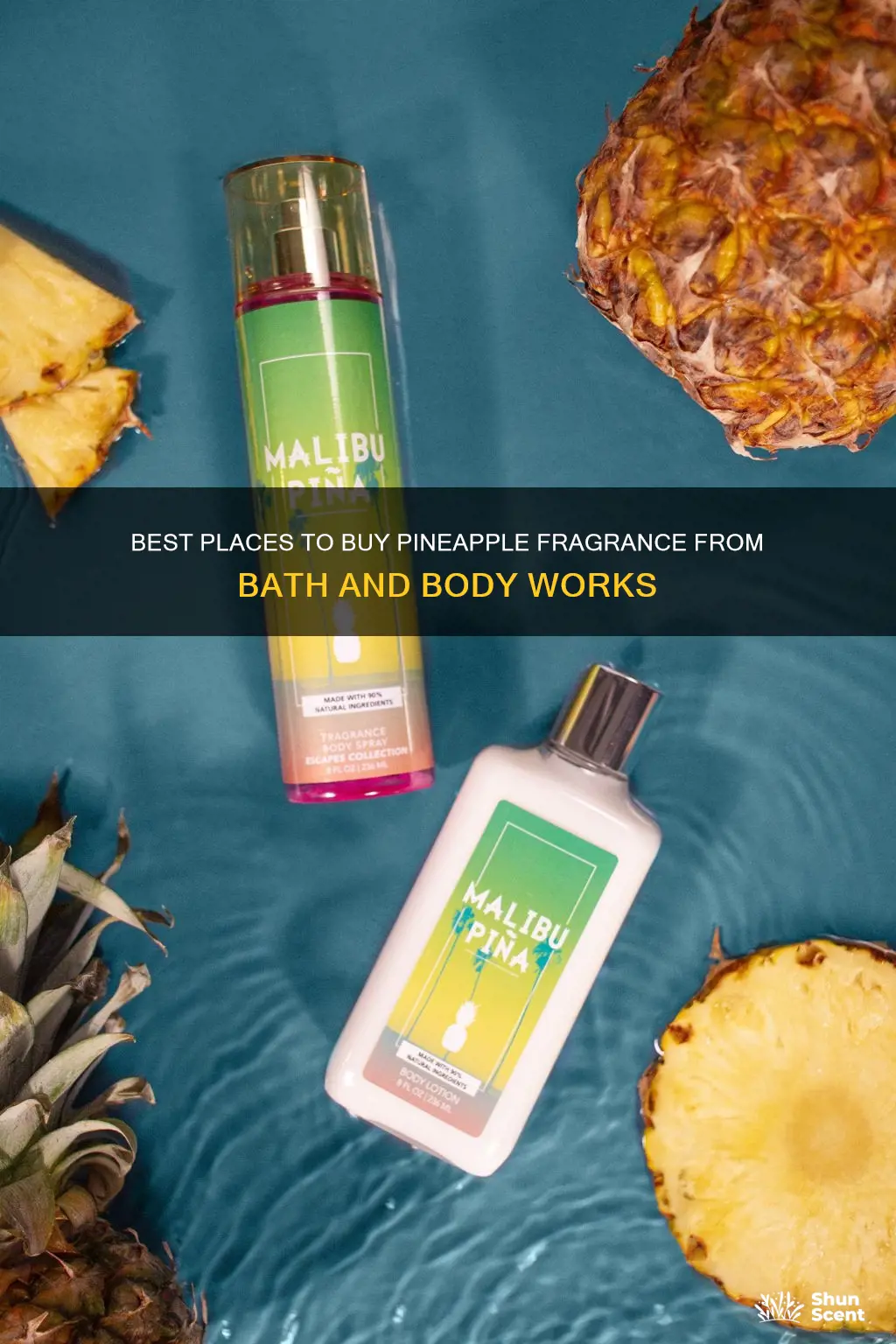 where to buy pineapple fragrance from bath and body works