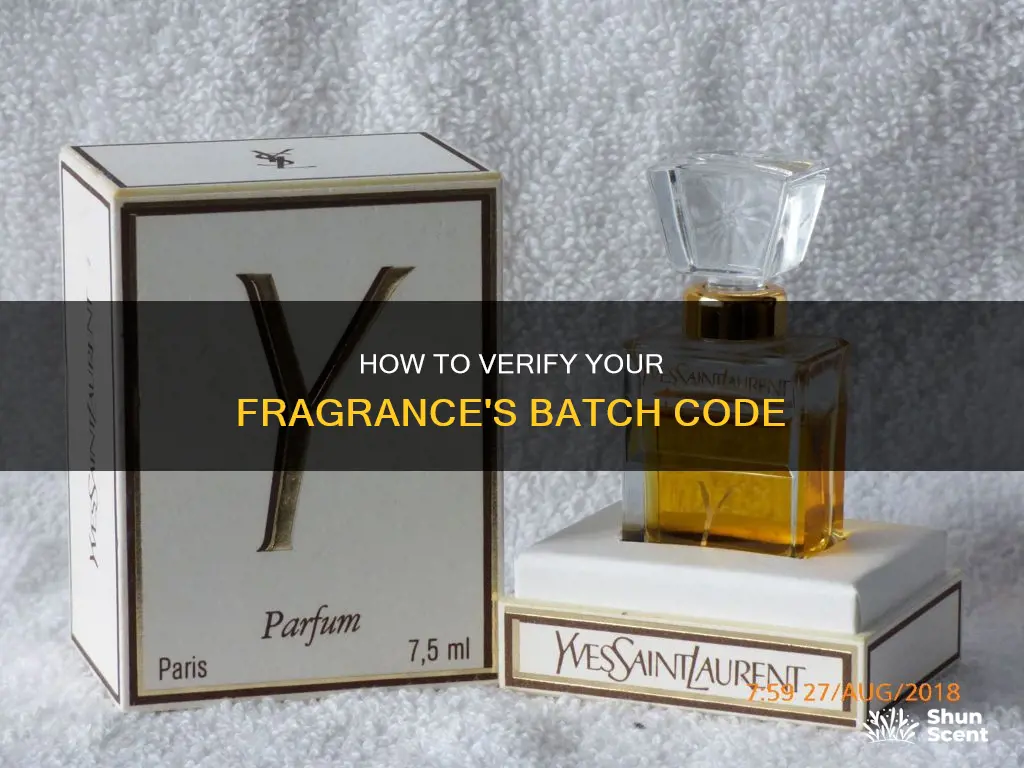 where to check fragrance batch code