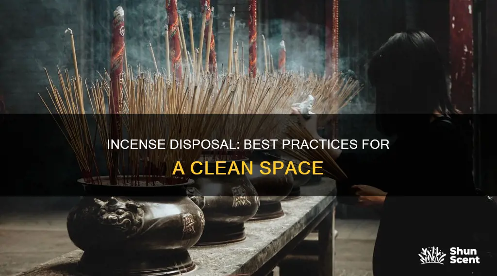 where to dispose incense