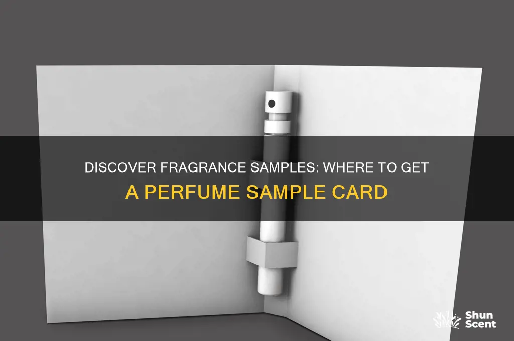 where to get a perfume sample card