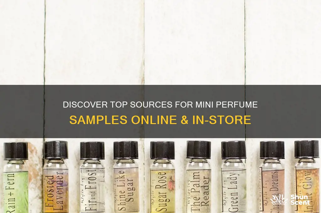 where to get mini perfume samples