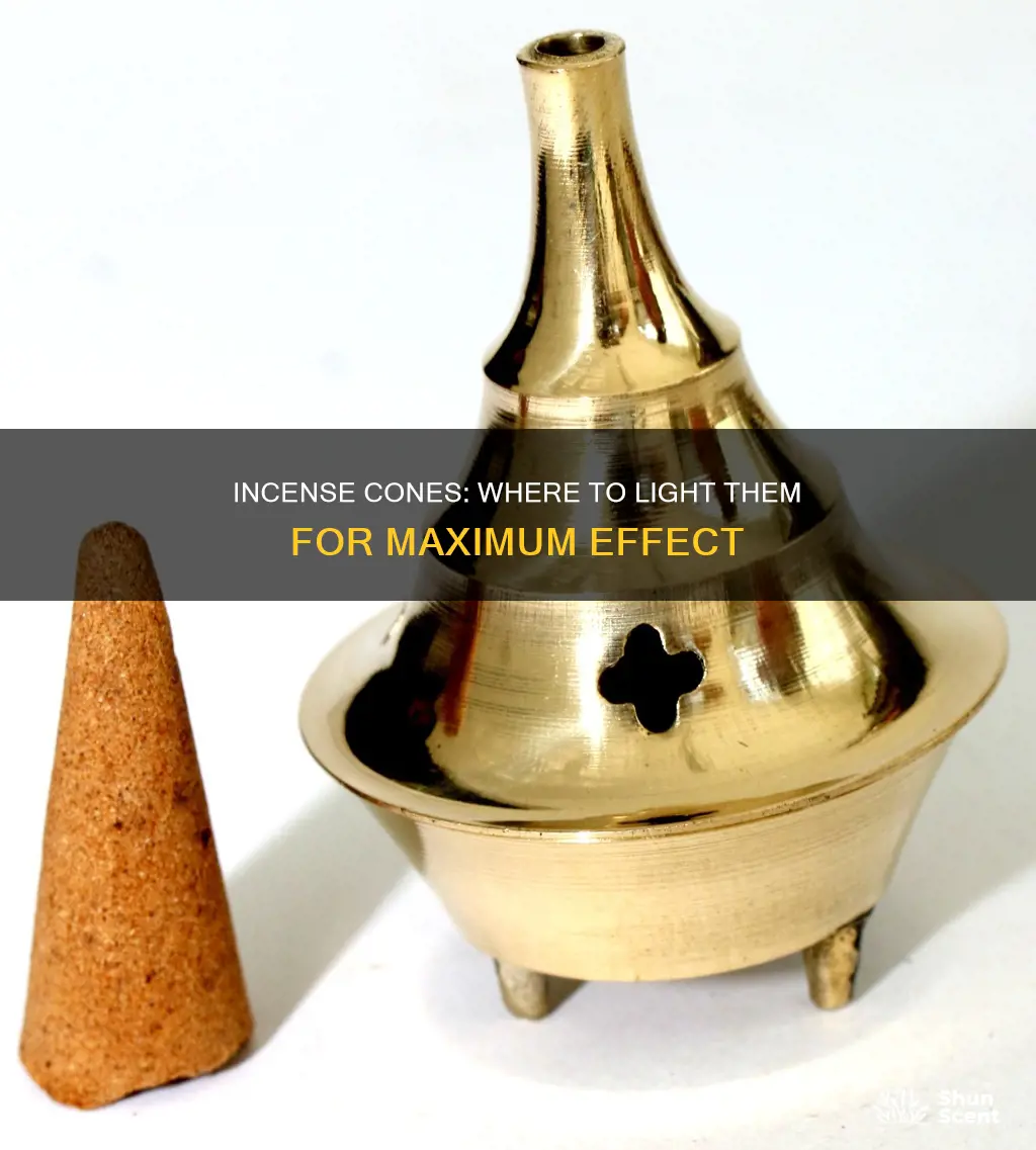 where to light incense cones