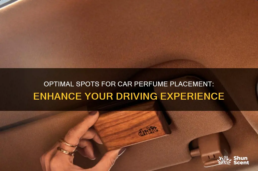 where to place car perfume