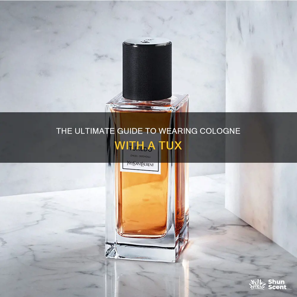 where to put cologne on a tux