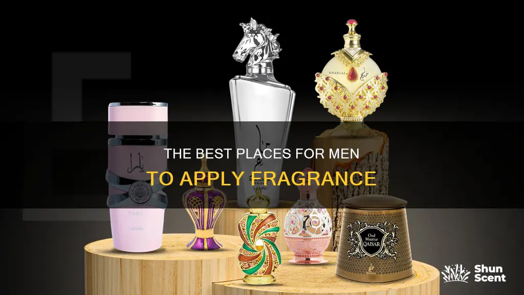where to put fragrance men