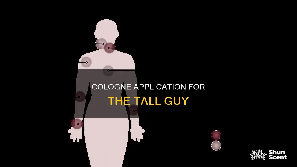 where to put on cologne for a tall guy