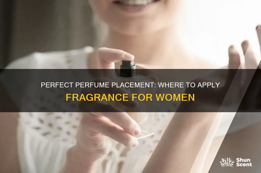 where to put perfume female