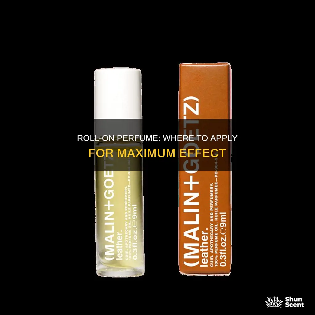 where to put roll on perfume