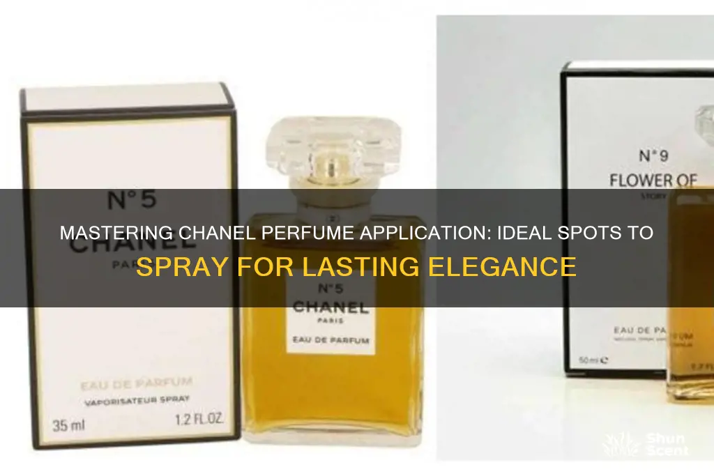 where to spray chanel perfume