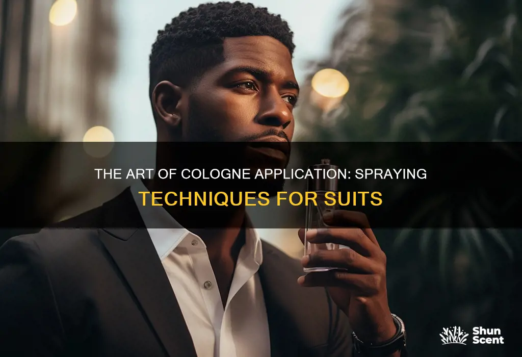 where to spray cologne when wearing a suit