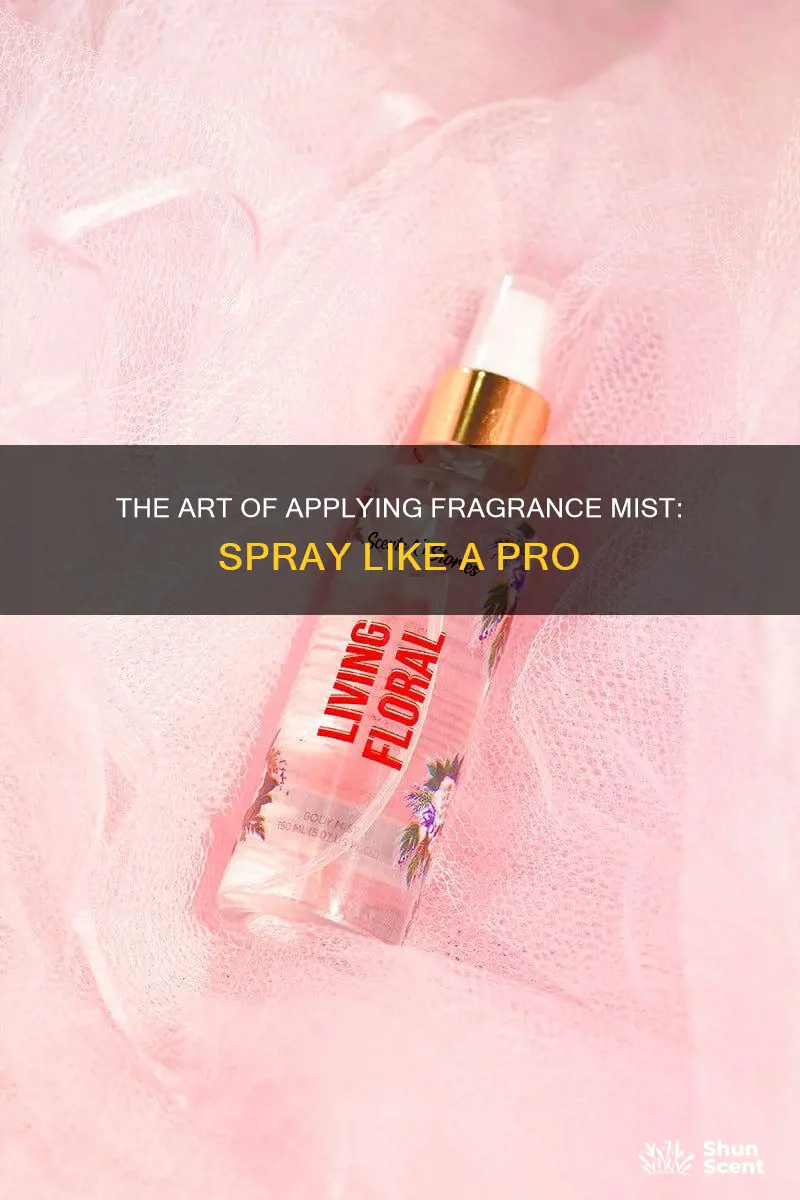 where to spray fragrance mist