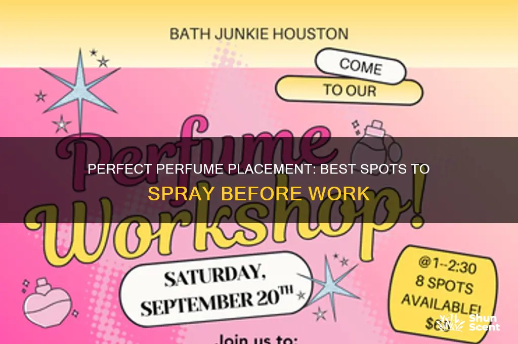 where to spray perfume before work