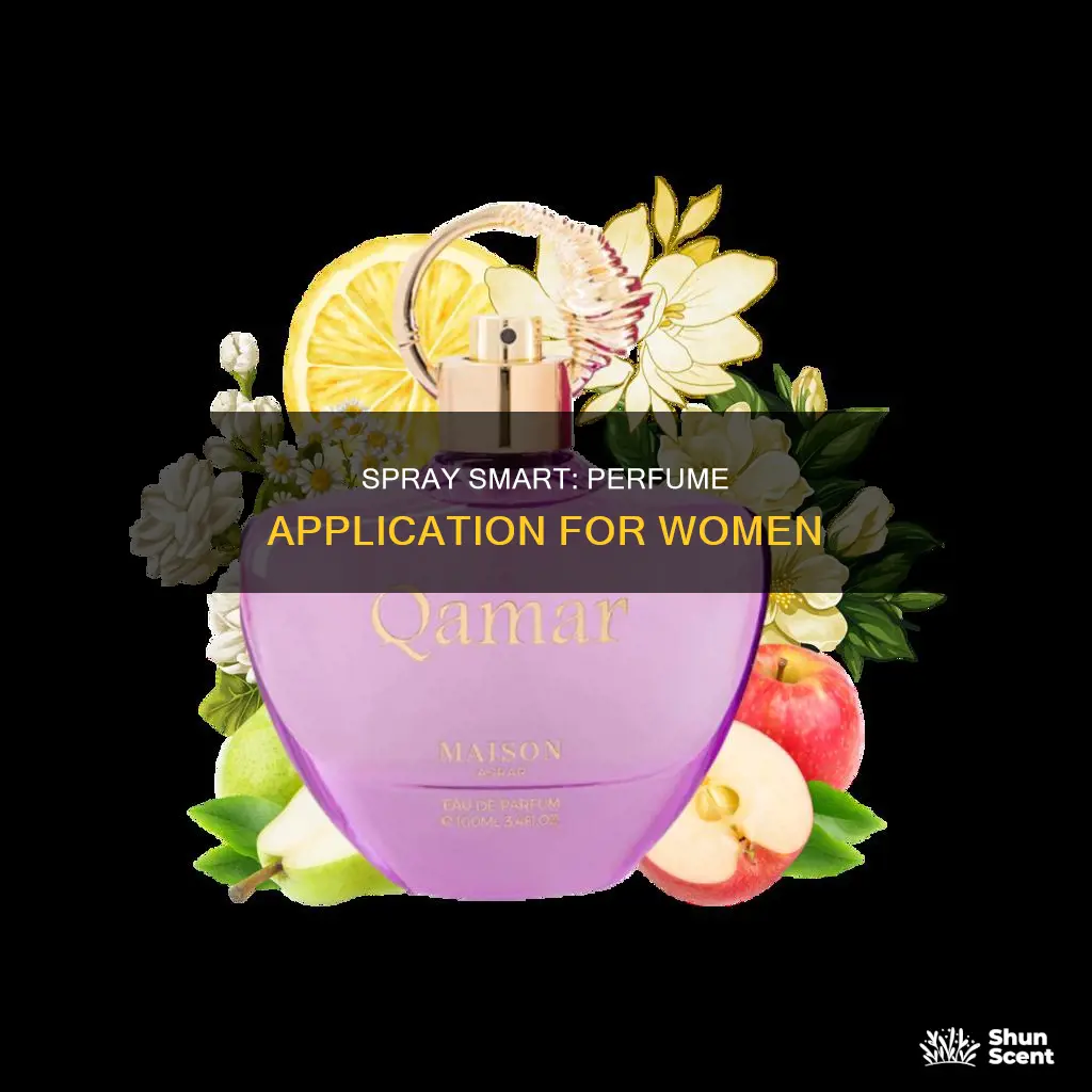 where to spray perfume female