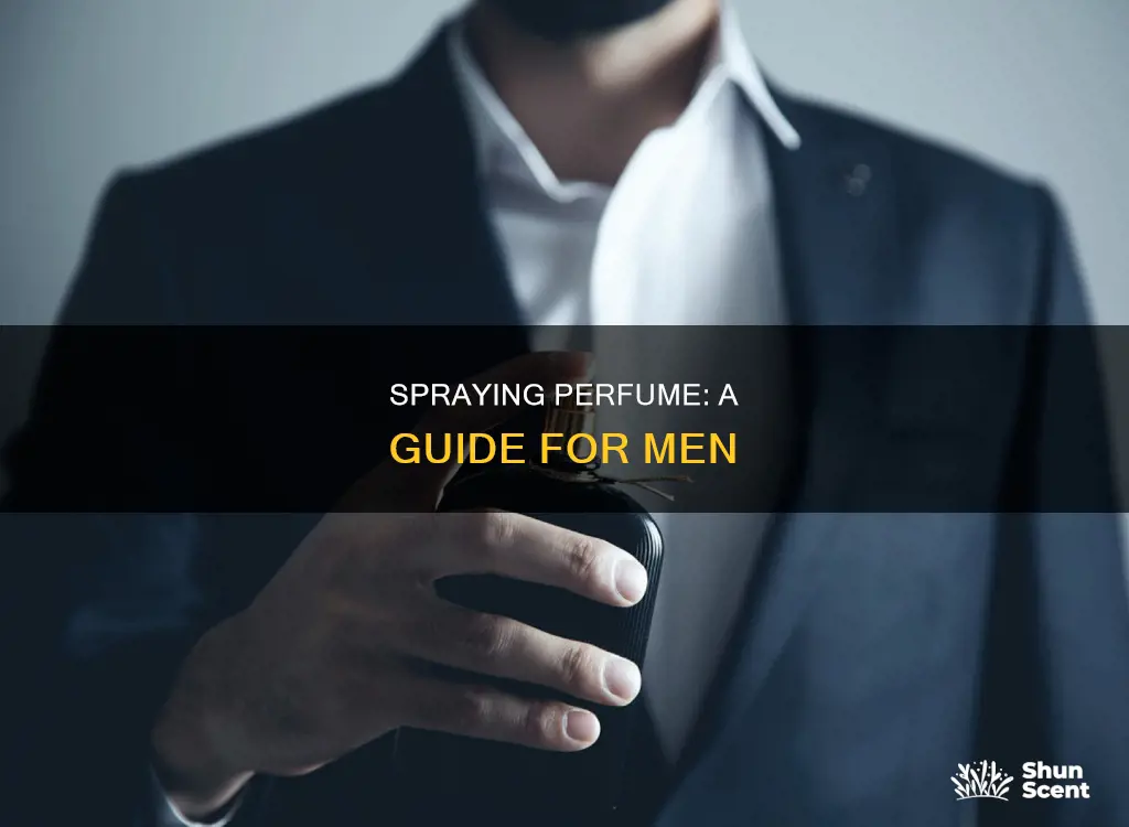 where to spray perfume male