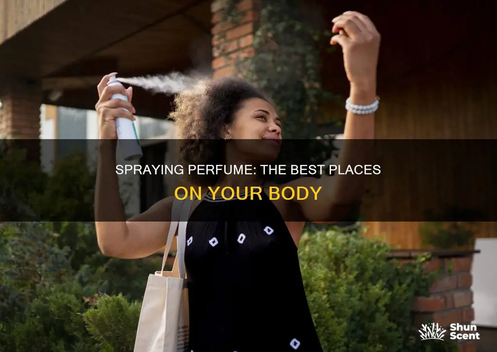 where to spray perfume on body