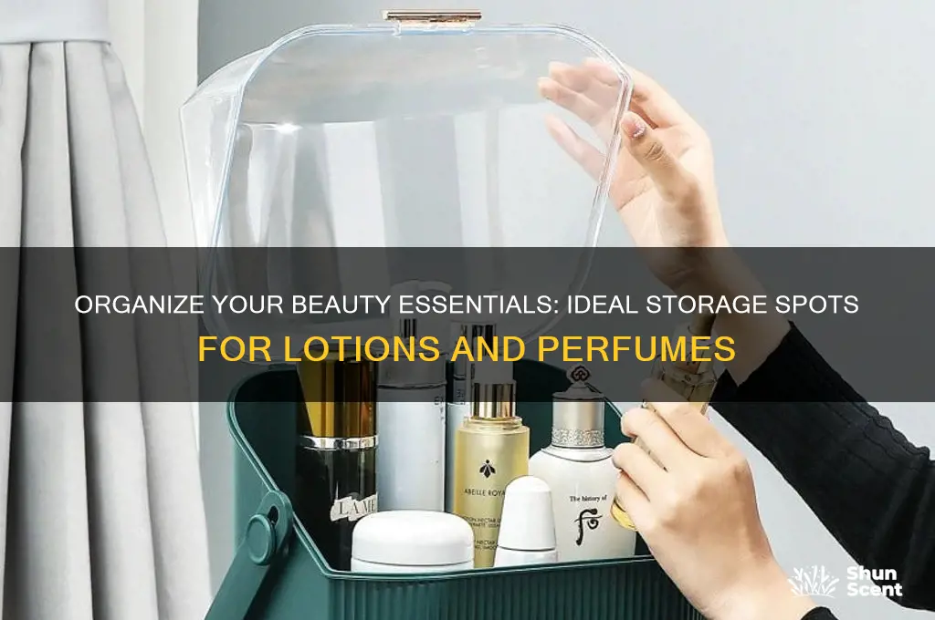 where to store lotions and perfumes