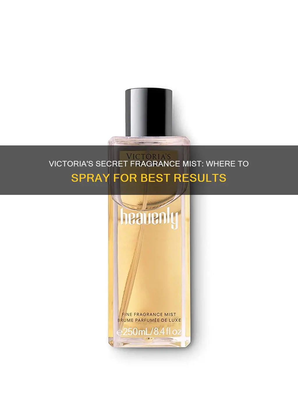 where to use victoria secret fragrance mist