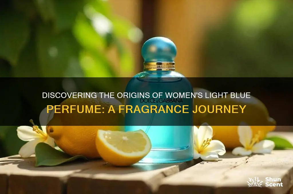 where womans light blue perfume made