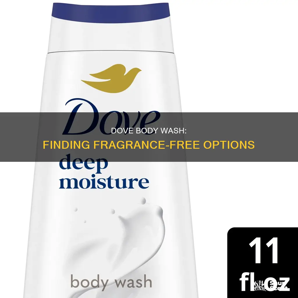 which dove body wash is fragrance free