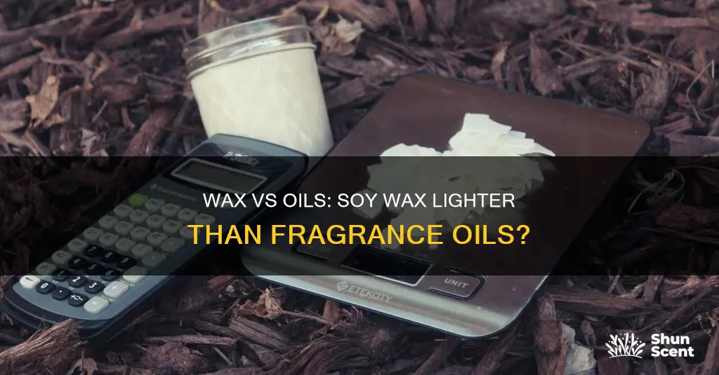 which is lighter soy wax or fragrance oils