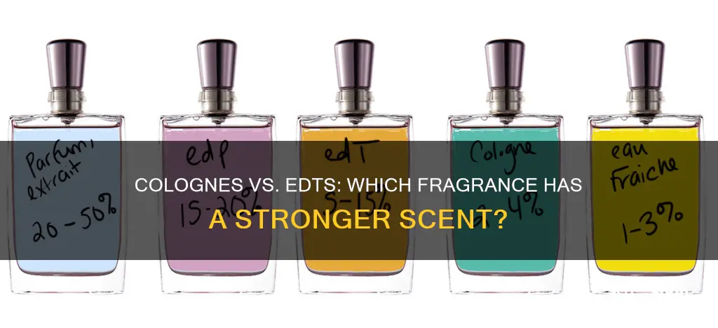 which is stronger cologne or edt