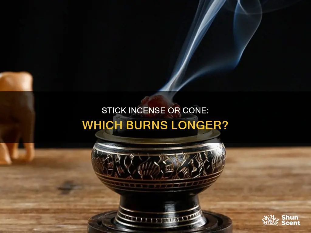 which lasts longer stick intense or cone incense