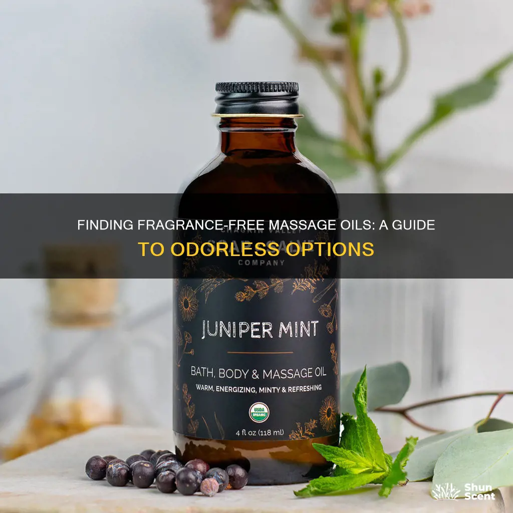 which massage oil has no fragrance