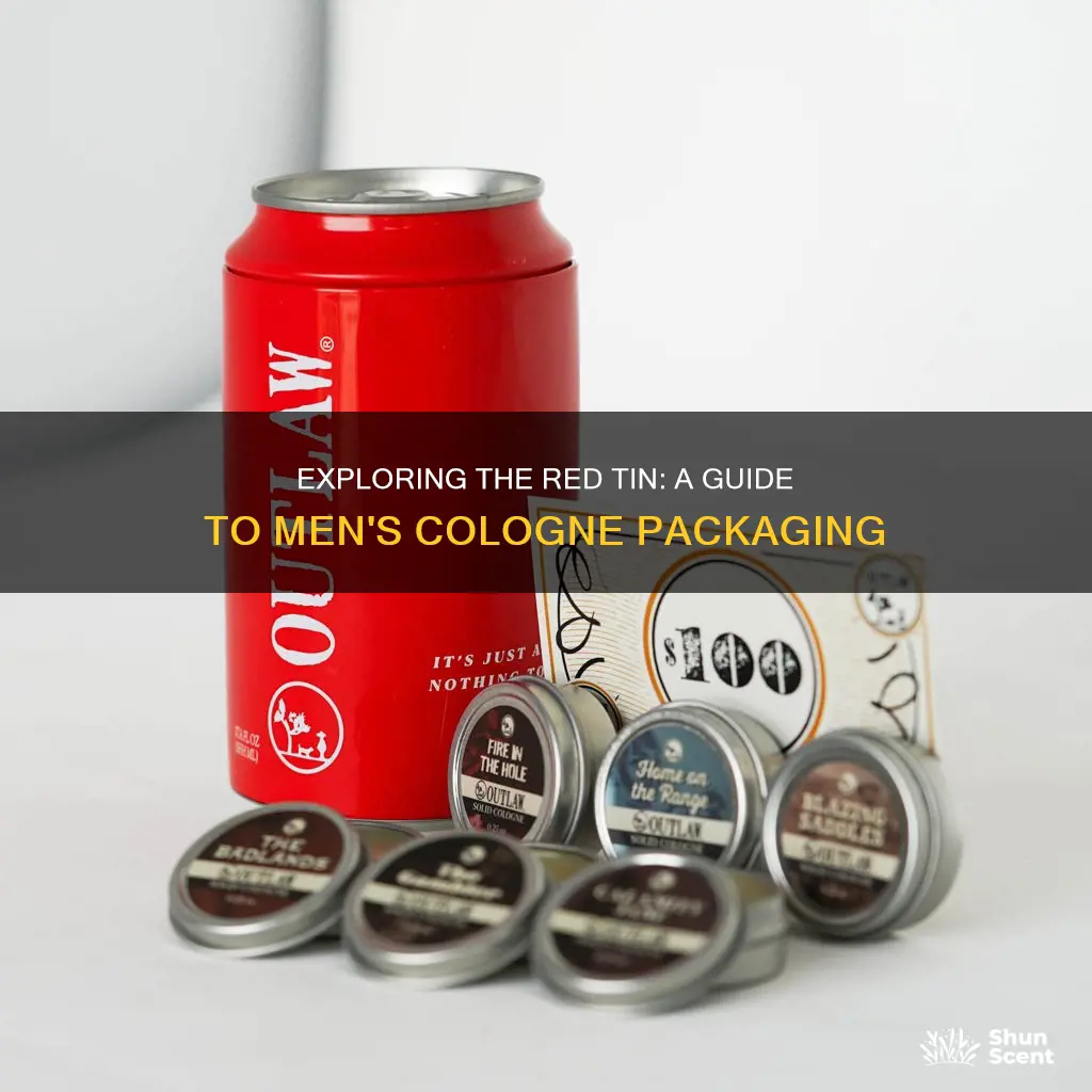 which mens cologne comes in a red tin