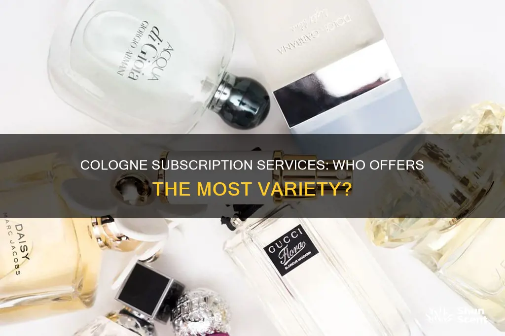 which subscription cologne service has the largest variety