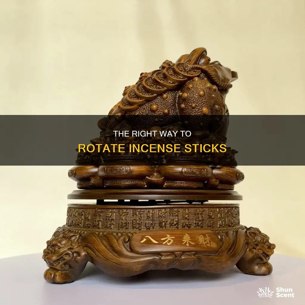 which way to rotate incense