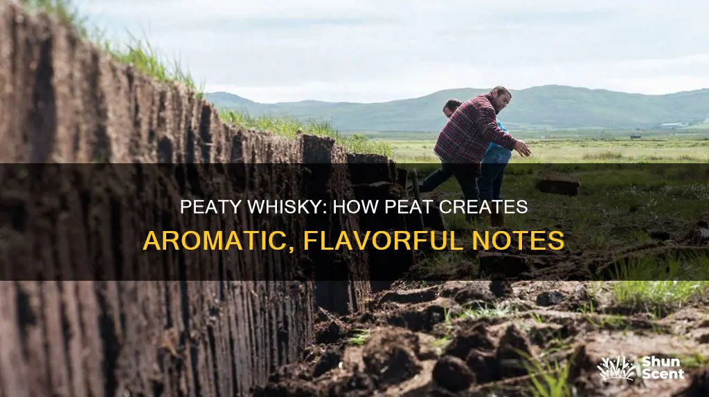 which whisky use peat to make aromas and flavors