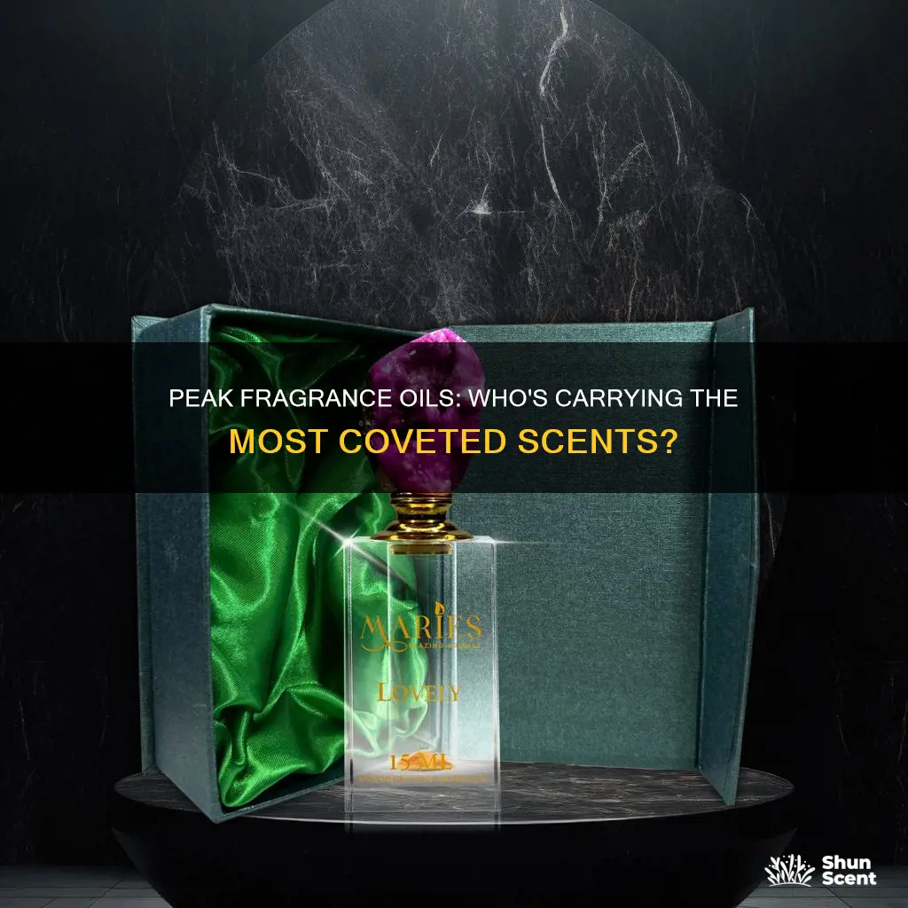 who carries peak fragrance oils