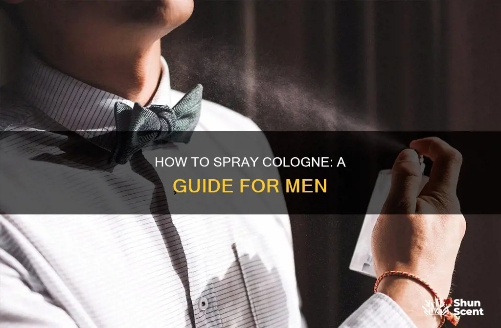 who does a guy spray cologne